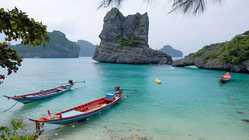 Ang Thong  Koh Sam Sao  Koh Nai Phut (3 sjmil, ca 45 min)