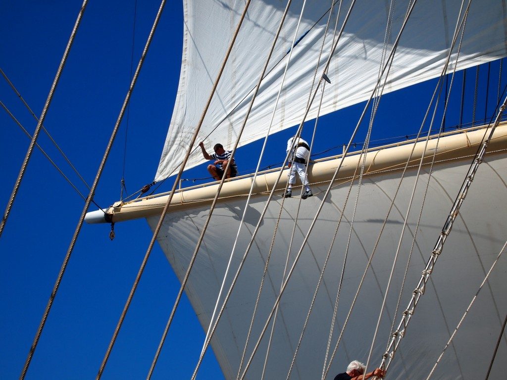 Segla med Taube, testa på att klättra i mast, Star Clippers, Medelhavet